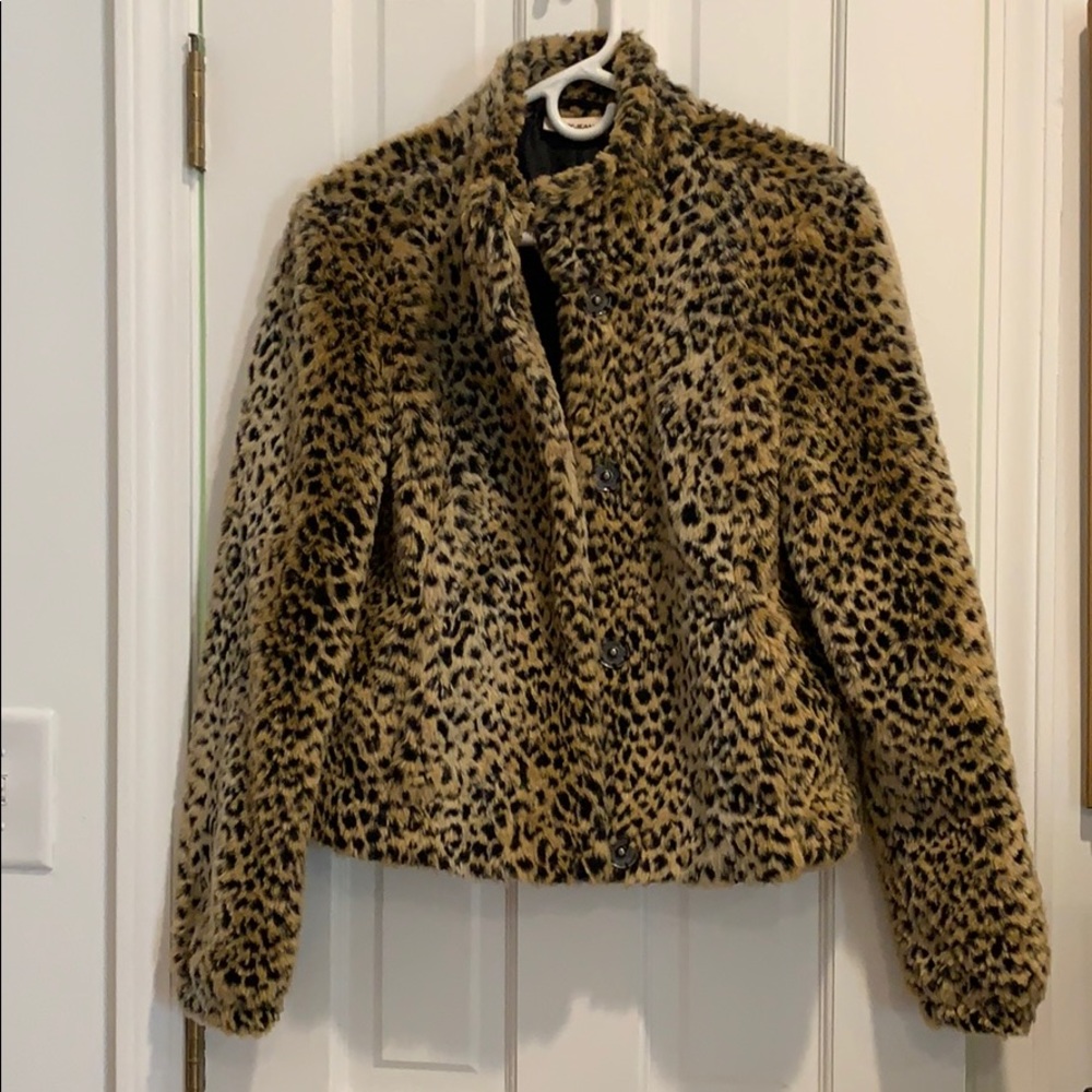 DKNY leopard jacket, size XS